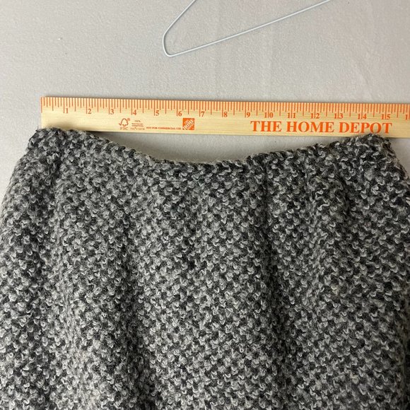 Vtg 70s MJ Seattle Womens XL Gray Mohair Wool Boucle A Line Skirt Made in USA - Picture 9 of 14